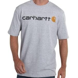Carhartt Men's Heather Gray Logo Tee M
